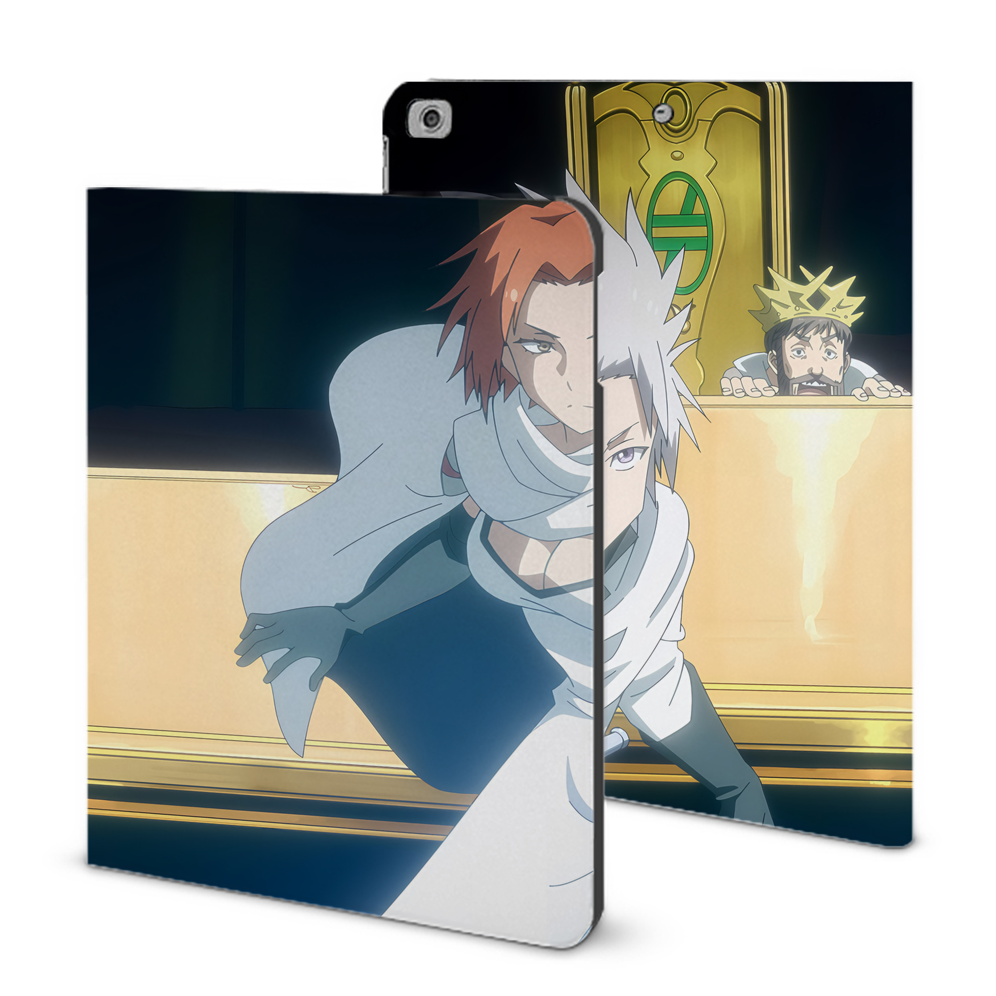 （画像用） 転スラ Regarding Reincarnated to Slime IPad ケース ブック型 PUレザー TPU 耐衝撃 軽量 薄型 ペン収納なし 全面保護 IPad 各モデル対応